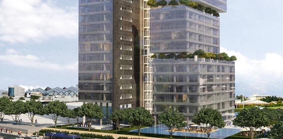 פרוייקט קומברס רעננה / הדמייה: רבוע כחול נדל"ן