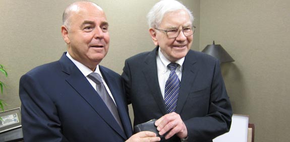 Warren Buffett and Eitan Wertheimer