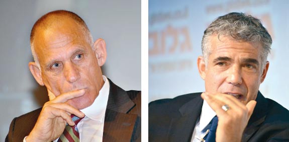 יאיר לפיד אורי שני / צילום: תמר מצפי