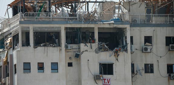 צוק איתן - תחנת הטלויזיה - אל אקצה של חמאס / צילום: רויטרס