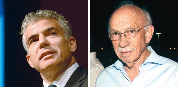 אביגדור קפלן ויאיר לפיד / צילום: יוסי כהן ואיל יצהר