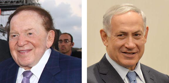 Benjamin Netanyahu, Sheldon Adelson