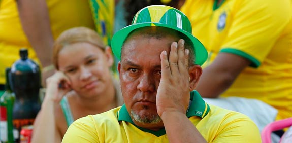אוהד נבחרת ברזיל, מונדיאל 2014 / צלם: רויטרס