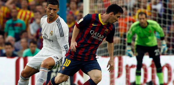 ליונל מסי מול כריסטיאנו רונאלדו, ברצלונה נגד ריאל מדריד / צלם: רויטרס