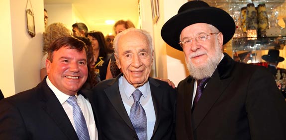 הרב לאו שמעון פרס ורפי אלול / סיוון פרג'