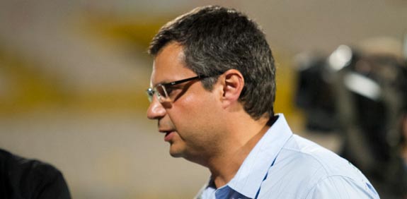ג'ק אנגלידיס נציג הבעלים של מיטש גולדהאר במכבי ת"א / צלם: שלומי יוסף