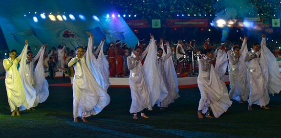 ליגת הכדורגל ההודית, טקס הפתיחה,ISL  / צלם: רויטרס
