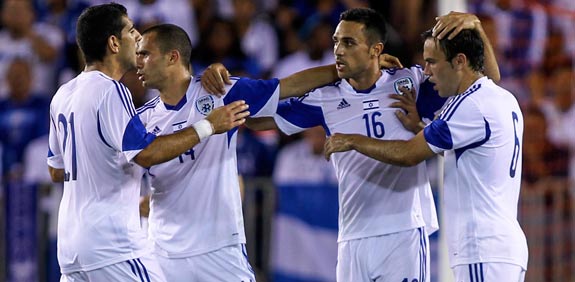 נבחרת ישראל בכדורגל, משחק ידידות מול הונדורס ב-2014 / צלם: רויטרס