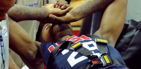 שחקן ה-NBA פול ג'ורג' נפצע / צלם: רויטרס