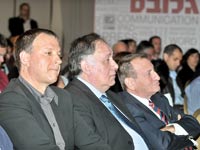 רון חולדאי, יונה יהב, אראל מרגלית, ועידת ישראל לעסקים 2011 / צילום: תמר מצפי