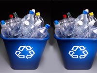 איכות הסביבה סביבה ירוקה מיחזור בקבוקים ריקים / צלם:  thinkstock