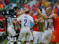 אריאן רובן, נבחרת הולנד, מצלמת טלוויזיה, מונדיאל 2014 / צלם: רויטרס