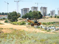 עבודות הפיתוח בבאר יעקב/ צלם:איל יצהר