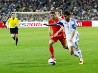 ליאור רפאלוב, נבחרת ישראל מול וויילס, מוקדמות יורו 2016 / צלם: רויטרס