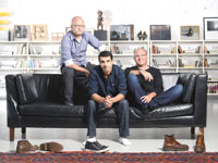 מימין: דני צ'כנובר, סער נעים ויניב מלינרסקי ממשרד מנצ' / צילום: איל יצהר 