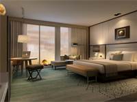 הדמיה של חדר במלון אינטרקונטיננטל / צילום: יחצ