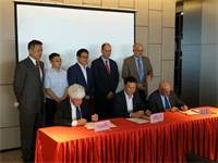 חתימת הסכם שיתוף הפעולה בין מכון וולקני לנציגי החברות החקלאות של דרום סין