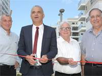 מימין: יונה יהב, רמי נוסבאום, משה כחלון ועוזי לוי / צילום: נועם שרון