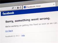 הודעת שגיאה של פייסבוק / צילום: שאטרסטוק