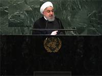 חסן רוחאני, נשיא איראן, בעצרת האו"ם / צילום: Reuters, Carlo Allegri