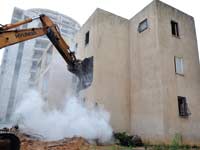 הריסת בניין/ צילום:תמר מצפי