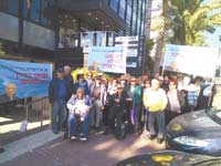 הפגנת הדיירים נגד הבנייה / צילום: רוזנטל תקשורת