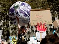 מחאת האקלים בניו יורק / צילום: רויטרס EUTERS/Shannon Stapleton