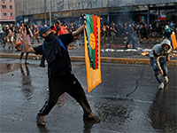 הפגנה בסנטיאגו, צ'ילה  / צילום: Jorge Silva, רויטרס
