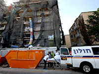 תאונה קטלנית באתר בנייה ברעננה / צילום: אלון רון