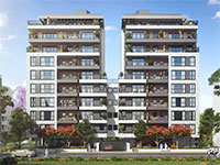 הבניינים ברחוב תש"י רמת גן / הדמיה: מועלם אדריכלות, 