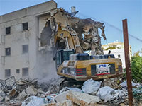 הריסת מתחם פרויקט הפינוי בינוי "קדמת צהלה" של חברת אפגד / צילום: אוראל כהן