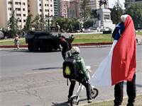 כוחות צבא ברחובות צ'ילה בעקבות הפגנות / צילום: שני אשכנזי, גלובס