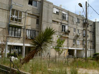 בניין באור יהודה שבו יש דירות דיור ציבורי/ צילום: תמר מצפי