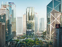 מגדל  2 Murray Road, הונג קונג / הדמיה: Zaha Hadid Architects