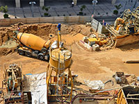 עבודות תשתית בתל אביב / צילום: תמר מצפי