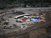 פרויקט הקמת תחנת כוח הידרו־אלקטרית על־ידי AES. הגדול ביותר בצ’ילה / צילום: IVAN ALVARADO, רויטרס