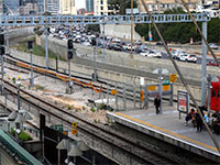 תיקונים במסילה שבין תחנת תל אביב השלום להגנה, רכבת ישראל / צילום: כדיה לוי 