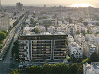 פרויקט תמ"א 38 ברחוב ויצמן פינת פנקס בתל אביב של חברת צמח המרמן / צילום: בר אוריין אדריכלים