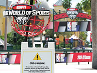 המתחם המבודד של ה־NBA בפלורידה / צילום: Ashley Landis, Associated Press