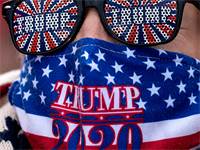 תומך של טראמפ בעצרת התמיכה בפנסילבניה / צילום: Alex Brandon, Associated Press