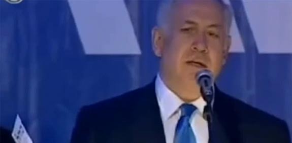 ביבי נתניהו / צילום : מתוך הוידאו ערוץ 10