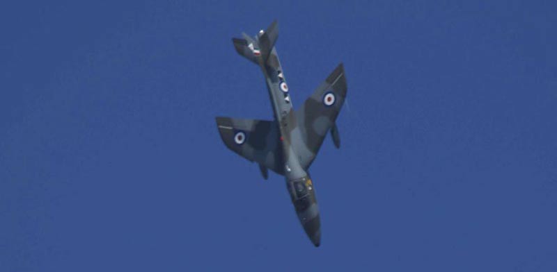 התרסקות מטוס קרב בבריטניה, סאסקס / צילום: וידאו