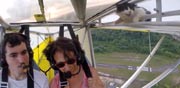 חתולה בטיסה, דאון, יו טיוב, ויראלי / צילום: וידאו