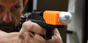 כרית אוויר לכדורי אקדח, התקן שמפחית את עוצמת הפגיעה, ירי / צילום:  Alternative Ballistics