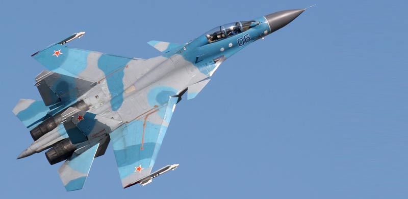 מטוס קרב רוסי סוחוי Su30 עסקת נשק איראן / צילום: וידאו