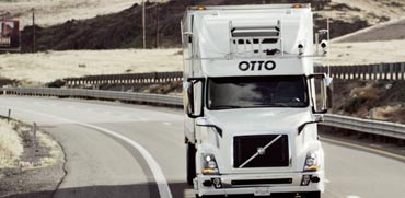 משאית ללא נהג אובר באדוויזר  Otto/ צילום: וידאו