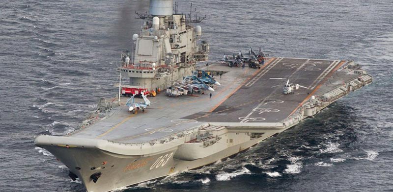  נושאת המטוסים "אדמירל קוזנצוב" רוסיה/ צילום: מהוידאו