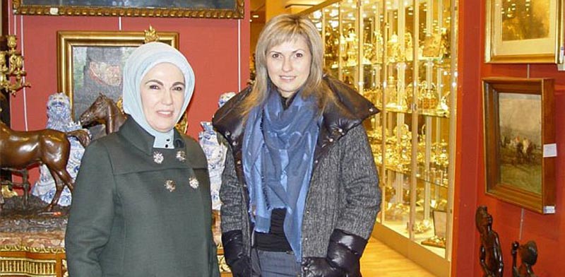 אמינה ארדואן, אשתו של טאיפ ארדואן, נשיא תורכיה / צילום: וידאו