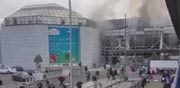 תיעוד רגעי הפיצוץ בשדה התעופה בבריסל / צילום: וידאו