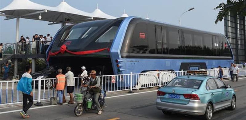 חשמלית רחבה סין TBS תחבורה עירונית טכנולוגיה / צילום: וידאו